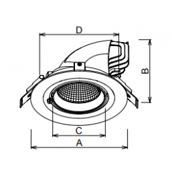 SILVIA / Downlight encastré...